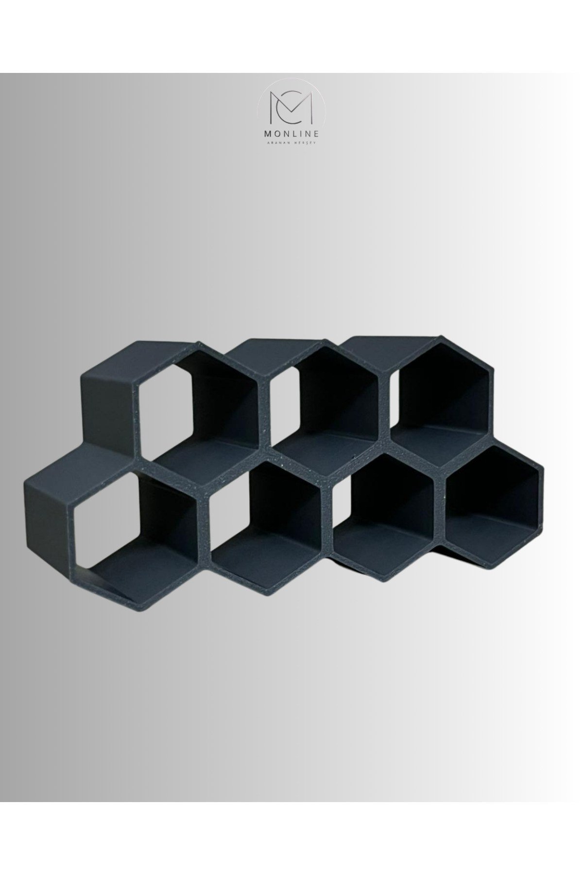 SİYAH AKVARYUM DEKOR VE BALIK SAKLANMA ALANI PETEK 11X5,5X4 CM 1 ADET