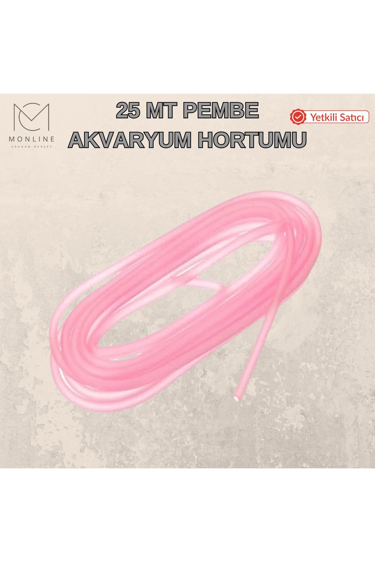 PEMBE AKVARYUM HORTUMU 25MT KALİTELİ