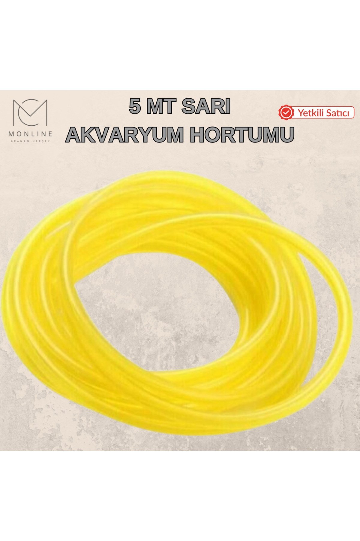 SARI AKVARYUM HORTUMU 5MT KALİTELİ