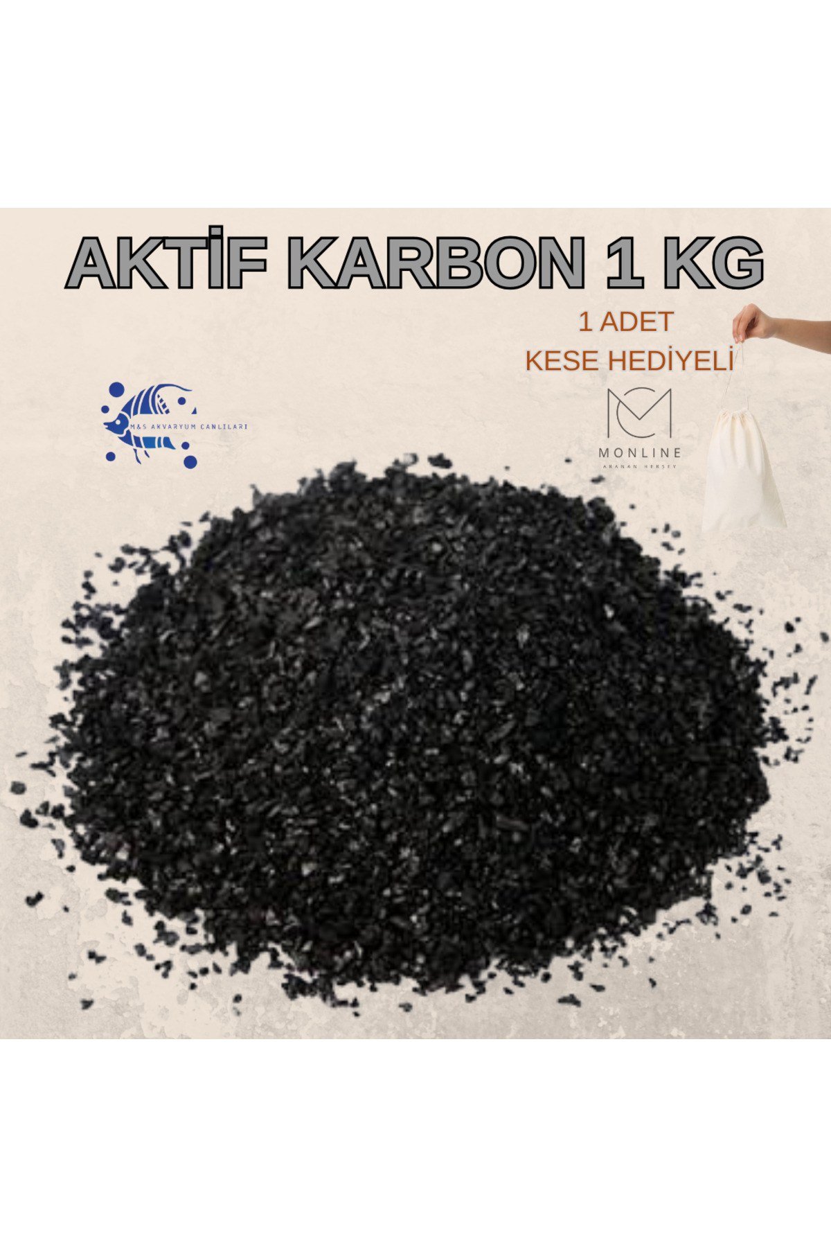 MS AKVARYUM CANLILARI ZEOLİT GRANUL 1KG KESE HEDİYELİ
