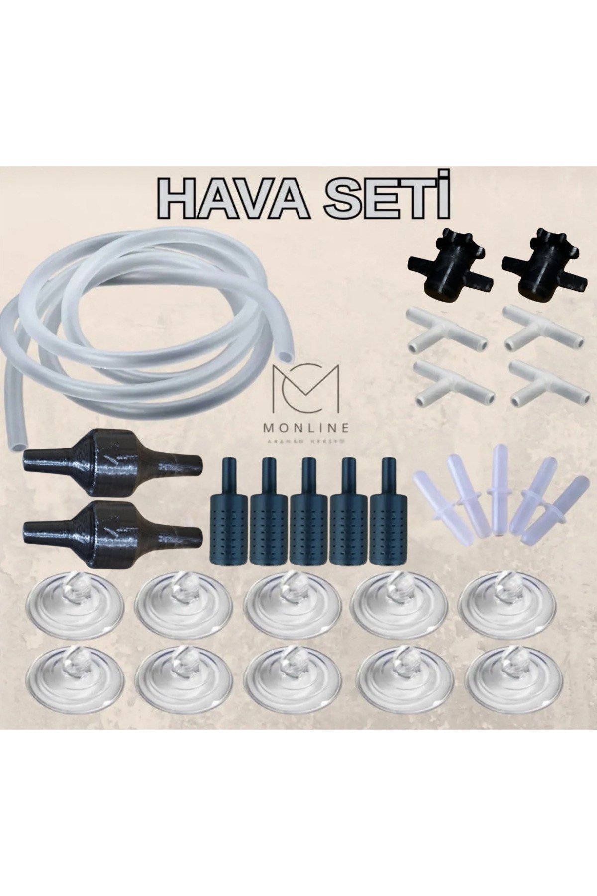 FUL HAVA SETİ 5 MT HORTUM-2 VANA-4 T EK-5 EK-5 HAVA TAŞI-2 ÇEKVALF-10 VANTUZ