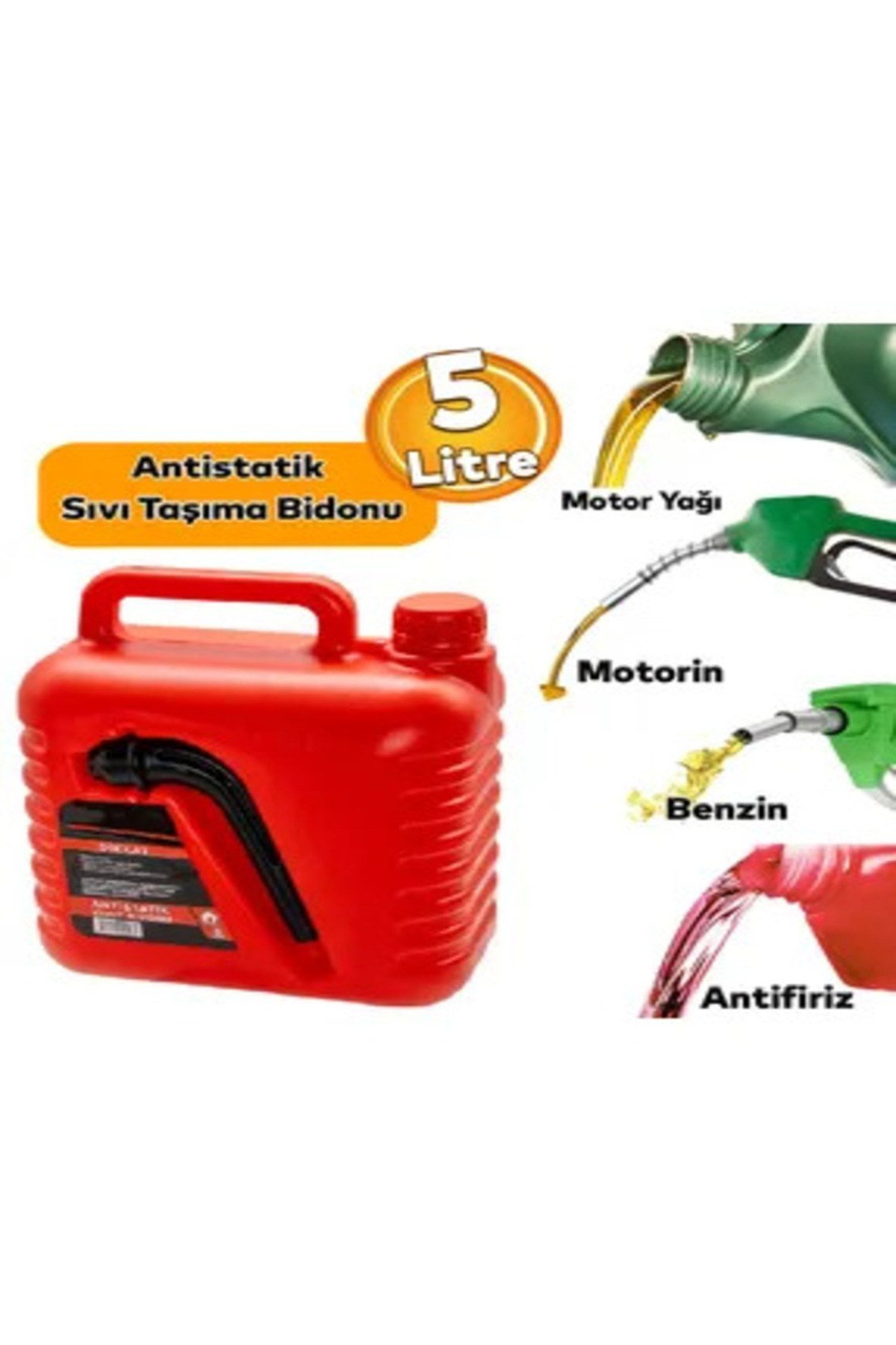 BENZİN BİDONU 5 LT ANTİSTATİK