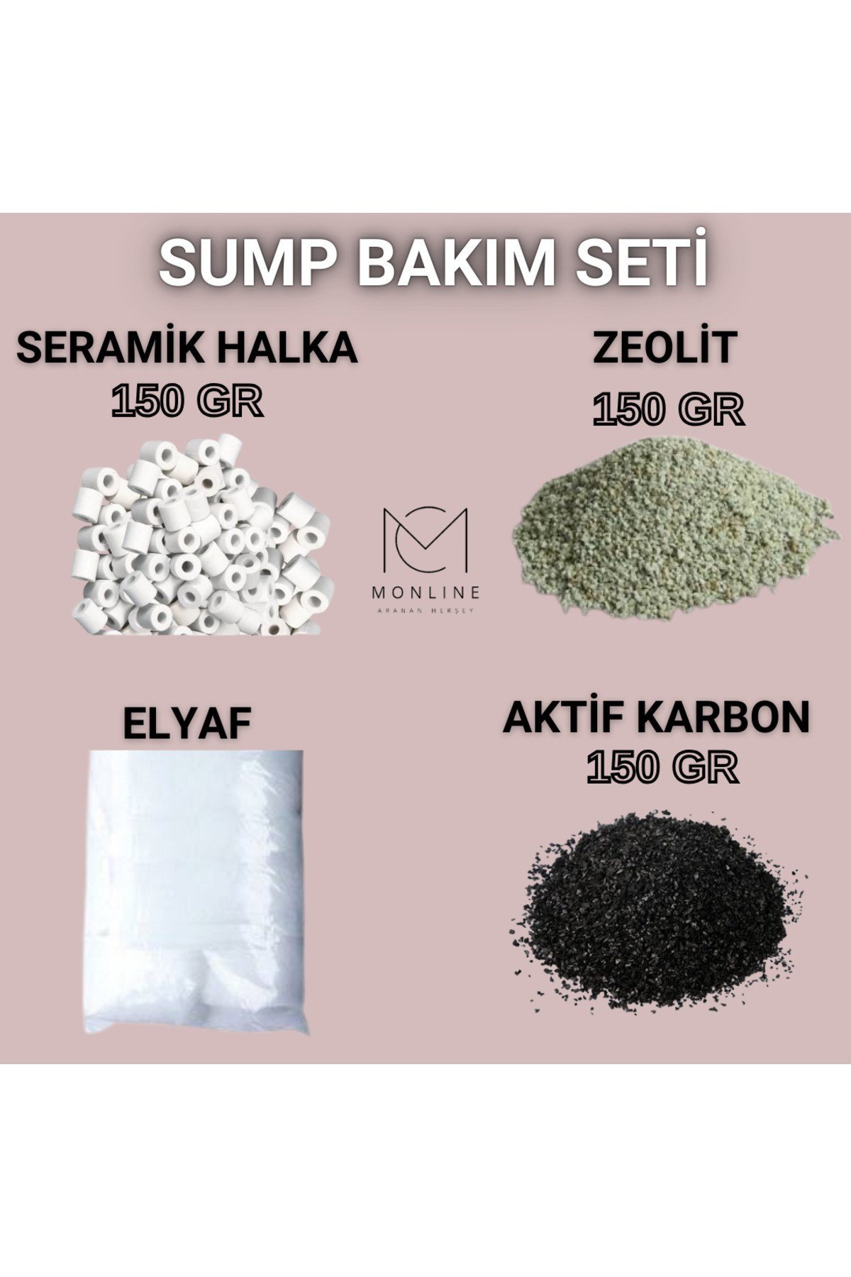 Akvaryum Dış Filtre ve Sump Malzeme Bakım Seti MONLİNE FARKI
