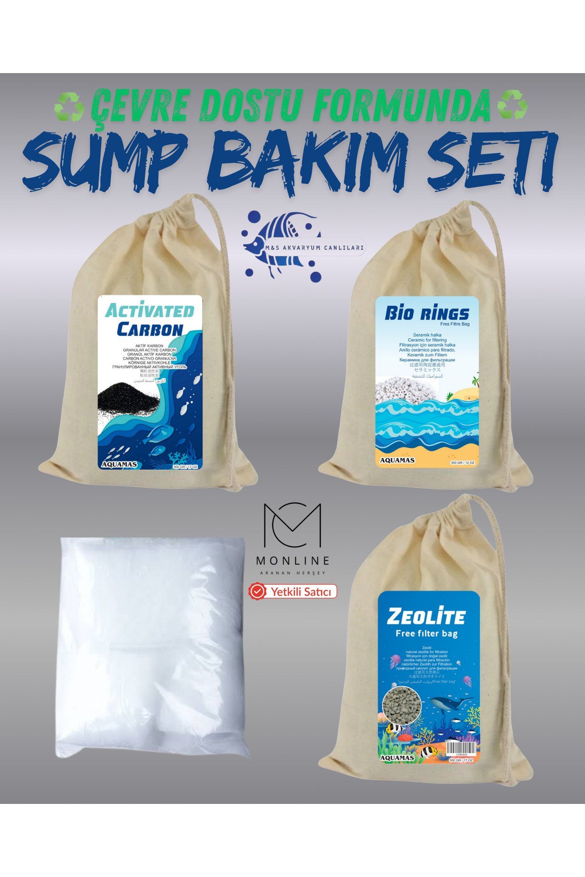 Akvaryum Dış Filtre Ve Sump Malzeme Bakım Seti