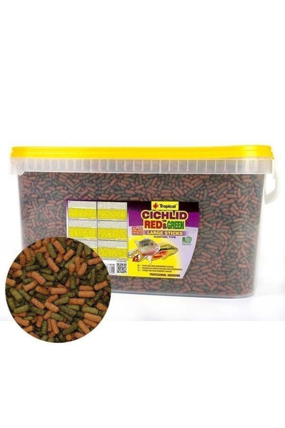 TROPİCAL Cichlid Red Green Sticks Medium 500 GR